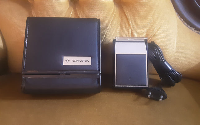 Rasoio Vintage Remington Selectro 3 - anni 70 - Completo - France - Custodia con specchio - cavo alimentazione - Funzionante