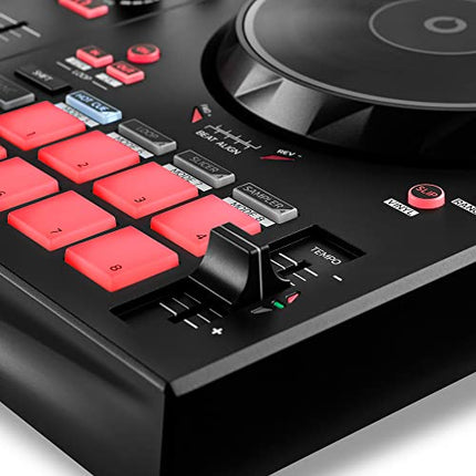 HERCULES DJControl Inpulse 300 MK2, Postazione DJ USB, 2 banchi con 16 pad e scheda audio integrata