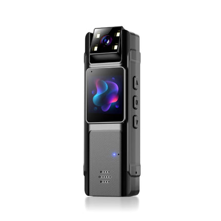 JoyousMall per mini fotocamera 1080P con obiettivo rotante a 180°, schermo da 1,3 pollici, ricarica di tipo C, registrazione audio per sicurezza, ciclismo, uso esterno (nero)