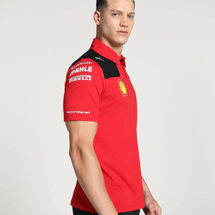 PUMA Scuderia Ferrari - Polo di Squadra 2023 - Rosso - Uomo - Taglie: M