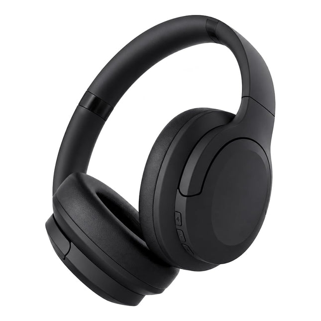 Caijin Cuffie wireless Bluetooth over-ear con cancellazione attiva del rumore, Bluetooth 5.3, fino a 100 ore di autonomia in modalità ANC, audio ad alta risoluzione, bassi profondi e design pieghevole