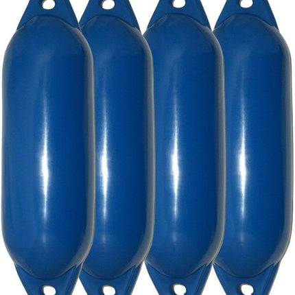 Majoni Set di 4 parabordi Star 15, colore blu, lunghezza 45 cm