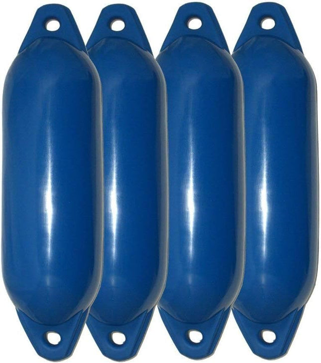 Majoni Set di 4 parabordi Star 15, colore blu, lunghezza 45 cm