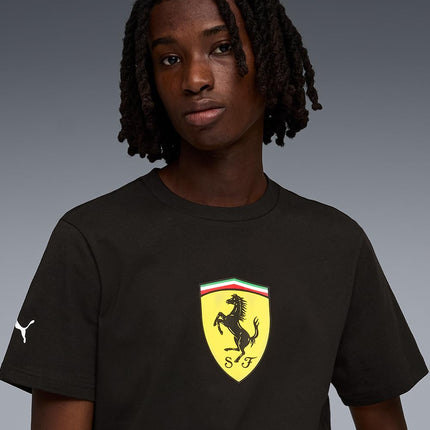 PUMA T-Shirt Scuderia Ferrari Coloured Shield da Uomo XL, Black