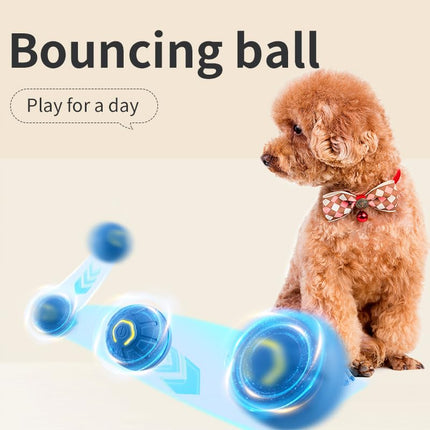 Palla per Cani, Pallina per Cani che Si Muove da Sola, Pallina Interattiva Ricaricabile Tramite USB, palla Rotante Automatica Resistente, Giocattoli interattivi per Cani di Taglia Grande e Media
