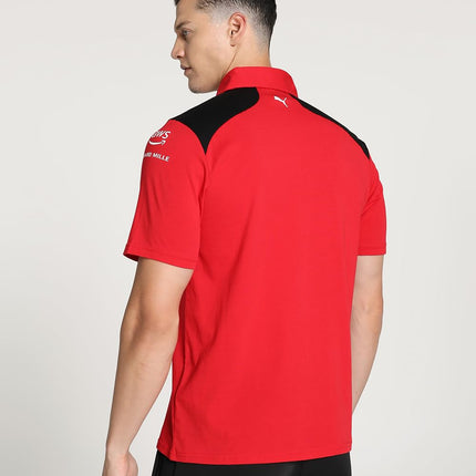 PUMA Scuderia Ferrari - Polo di Squadra 2023 - Rosso - Uomo - Taglie: M