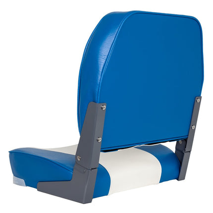 Sedile della Barca (Blu/Bianco) Deluxe Pieghevole