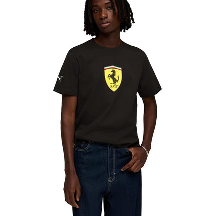 PUMA T-Shirt Scuderia Ferrari Coloured Shield da Uomo XL, Black