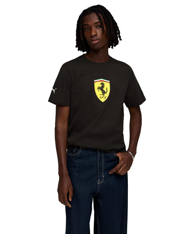 PUMA T-Shirt Scuderia Ferrari Coloured Shield da Uomo XL, Black