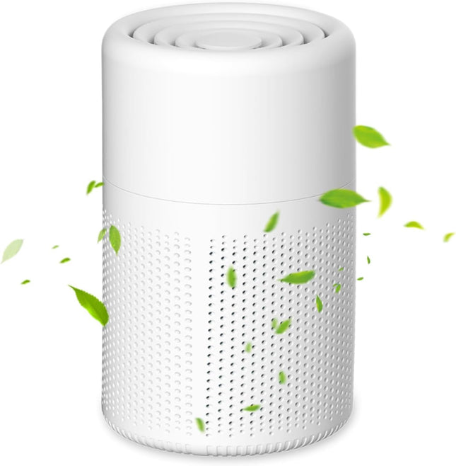 Purificatore d'aria portatile per camera da letto con filtro HEPA H13 - Pulitore USB silenzioso da scrivania con aromaterapia per polvere, fumo, peli di animali domestici, odori - ideale per casa