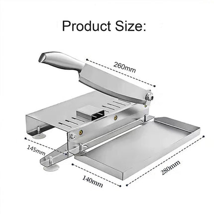 Macchina per affettare carne ossea, in acciaio inox, per uso domestico e commerciale, dispositivo manuale per tagliare pesce, pollo, manzo