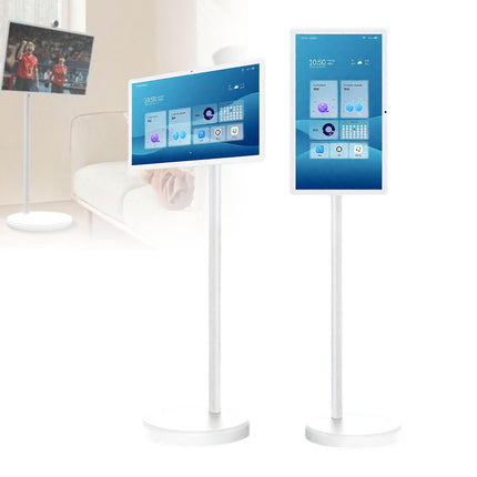 TV Intelligente Portatile FHD 2ª Generazione, Android 12, TV-Tablet Rotolante su Ruote, Batteria 6000mAh Integrata, Rotazione Completa – per Cinema Casa & Presentazioni Ufficio 21.5-4/64G