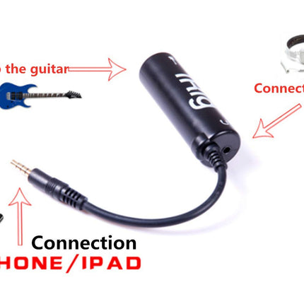 Collegamento convertitore adattatore interfaccia effetti chitarra per iPhone,iPod touch