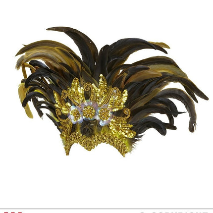 Copricapo Piume Inca Show Cappello Donna, Multicolore, Normal, 11787