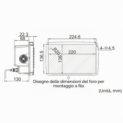 Weikeya Navigatore GPS Marino, Plotter cartografico GPS BDS Posizionamento GPS IPX6 Transponder AIS Impermeabile per Barca,Pezzi di ricambio per barche,yacht