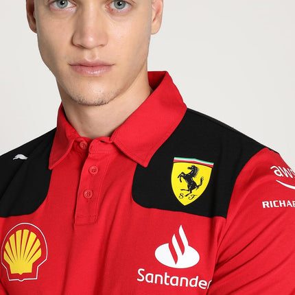 PUMA Scuderia Ferrari - Polo di Squadra 2023 - Rosso - Uomo - Taglie: M