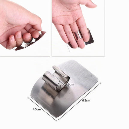 ZENZERO® - SALVADITA in Acciaio Inox 430 - Protezione per Dita - Colore Argento Lucido - Pezzi per Confezione 1
