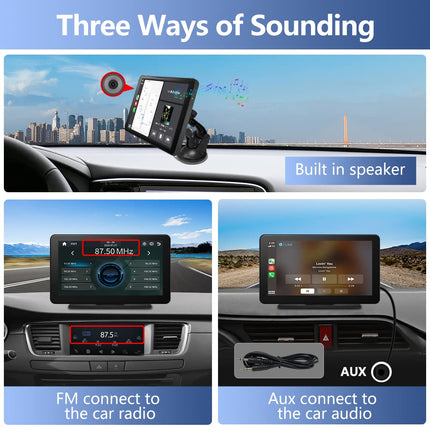 CarPlay Auto, 7 Pollici Wireless CarPlay Android Auto Autoradio