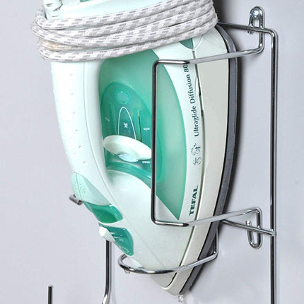 Handles And Ironmongery - Supporto per ASSE e Ferro da Stiro, per Montaggio su Porta o Parete, in Cromo Lucido