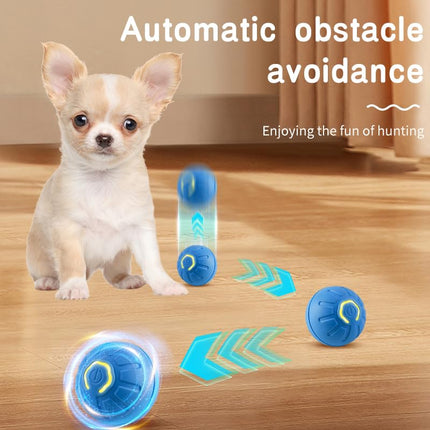 Palla per Cani, Pallina per Cani che Si Muove da Sola, Pallina Interattiva Ricaricabile Tramite USB, palla Rotante Automatica Resistente, Giocattoli interattivi per Cani di Taglia Grande e Media