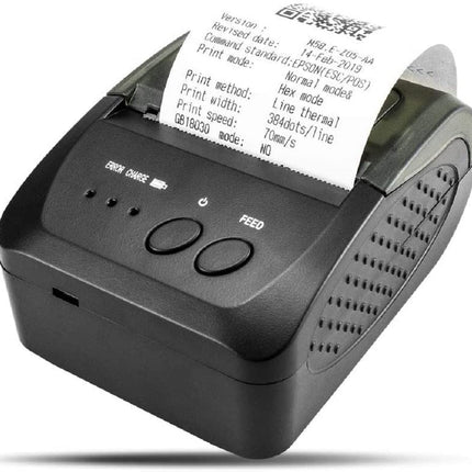 NETUM Stampante termica per ricevute Portatile da 58 mm con Bluetooth 4.0 e USB, Mini Stampante per Ricevute Supporto ESC/POS per Android/Windows (Cinturino Incluso)