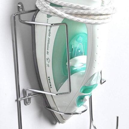 Handles And Ironmongery - Supporto per ASSE e Ferro da Stiro, per Montaggio su Porta o Parete, in Cromo Lucido
