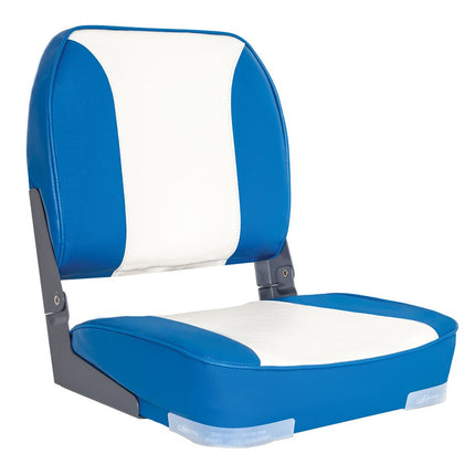 Sedile della Barca (Blu/Bianco) Deluxe Pieghevole