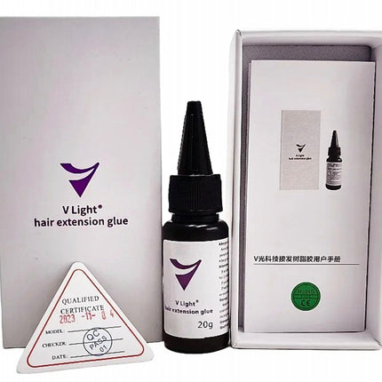 Colla UV Extension di Capelli 1 pezzo 20 ml per lampada V-light Allungamento Capelli