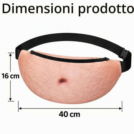 BuyWeek Tasca Pancia Di Birra, Papà Bod Marsupio in PU Impermeabile Divertente Papà Borsa con Cerniera per Corsa All'aperto