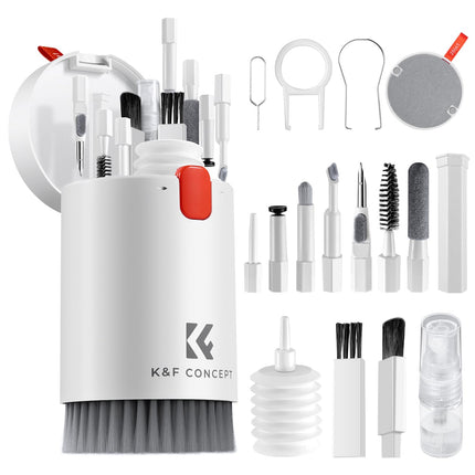 K&F CONCEPT 20 in 1 Kit Pulizia PC Tastiera Phone Schermo Fotocamera