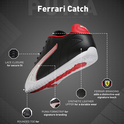 PUMA Sneakers Scuderia Ferrari Catch Unisex 45, Black White