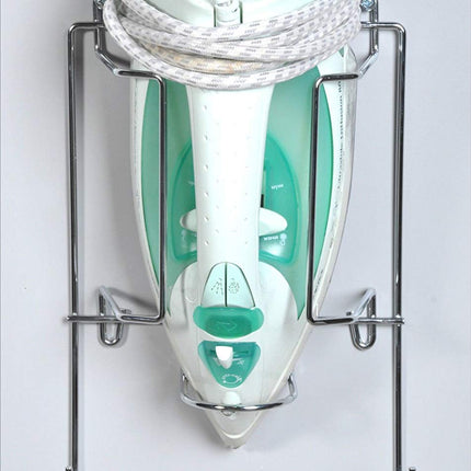 Handles And Ironmongery - Supporto per ASSE e Ferro da Stiro, per Montaggio su Porta o Parete, in Cromo Lucido