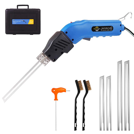 Komsepor Taglierina di schiuma Coltello caldo elettrico Taglierina di polistirolo Strumento di taglio della schiuma Coltello caldo raffreddato ad aria (Raffreddamento Blue-Air 200W)