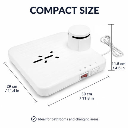 Asciugatrice per tutto il corpo da 800 W dopo la doccia, essiccatore ad alta velocità da 15000 giri/min con sensore di movimento, aria fredda e calda regolabile a 2 velocità per bagno, casa e hotel