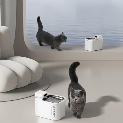 PETKIT EVERSWEET MAX Fontanella per Gatti Senza Fili, 3L Fontana per Gatti con Sensore,26dB Ultra Silenziosa, Controllo Intelligente dell'applicazione,5000 mAh 83 Giorni di Autonomia
