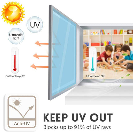 Pellicola Specchio Oscurante Per Vetro Finestre, Pellicola Adesiva Privacy, Pellicola Anti UV Solare Riflettente Per Vetri Unilaterale Adatta Per Ufficio Casa (Argento nero,60x400cm)