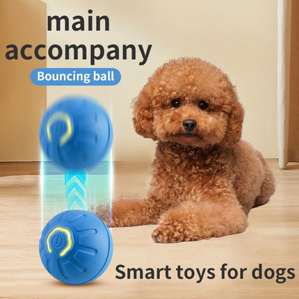 Palla per Cani, Pallina per Cani che Si Muove da Sola, Pallina Interattiva Ricaricabile Tramite USB, palla Rotante Automatica Resistente, Giocattoli interattivi per Cani di Taglia Grande e Media