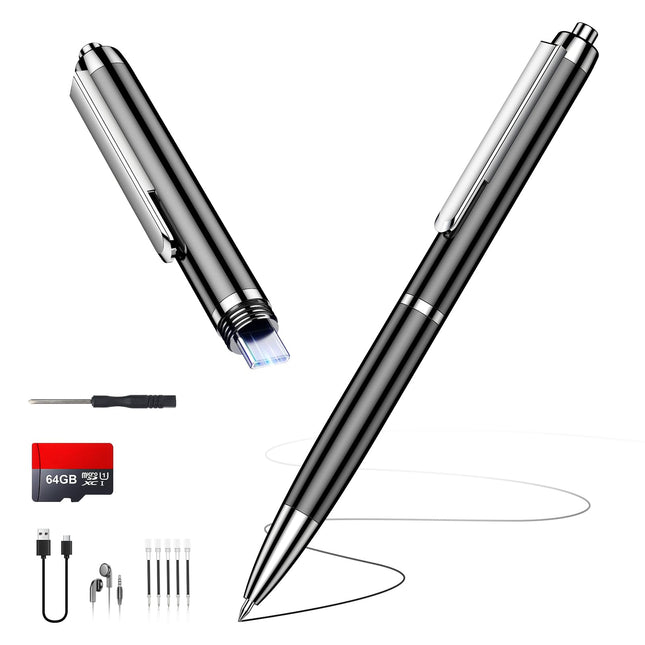 64GB Voice Activated Recorder Device - Qunifyed Digital Voice Recorder with AI Noise Reduction, Portable Recording Device for Meetings, Interviews, Lectures, Work