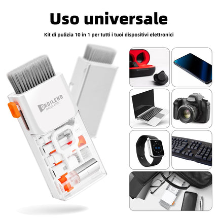 Ordilend per iPhone Kit di Pulizia per PC Tastiera Laptop Cleaner, Bianco