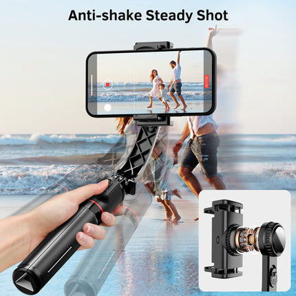 Stabilizzatore cardanico per smartphone con telecomando, treppiede estensibile in alluminio, rotazione automatica a 360°, bilanciamento automatico per registrazione video live, vlogging, YouTube,