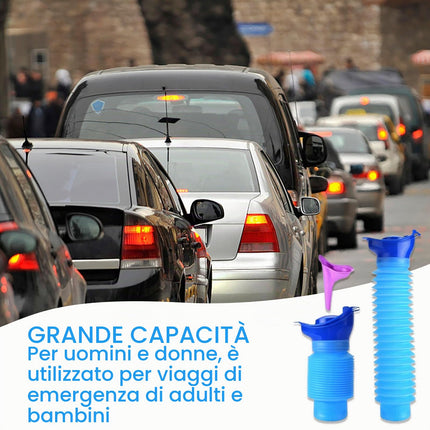 Lepidi Orinatoio d'emergenza, Orinatoio di Emergenza per Bambini e Adulti, Maschile e Femminile, Orinatoio di Emergenza Riutilizzabile, per Viaggi, Campeggio, Escursionismo, Ingorgo e Coda