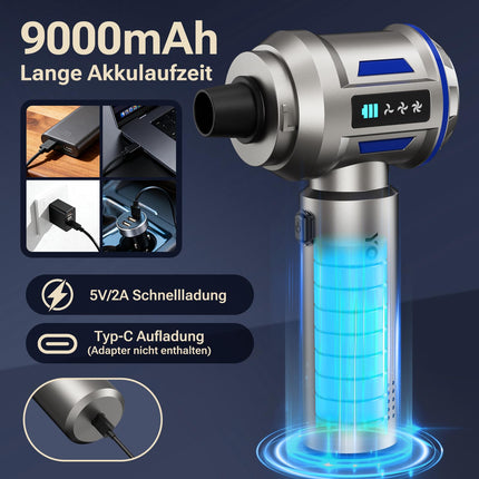 Yomile Aspirabriciole Senza Fili, 27000PA 4 in 1 Aspirapolvere per Auto Portatile,Aspiratore e Soffiatore con Motore Brushless Mini Aspirabriciole Senza Fili Potente per Auto Casa