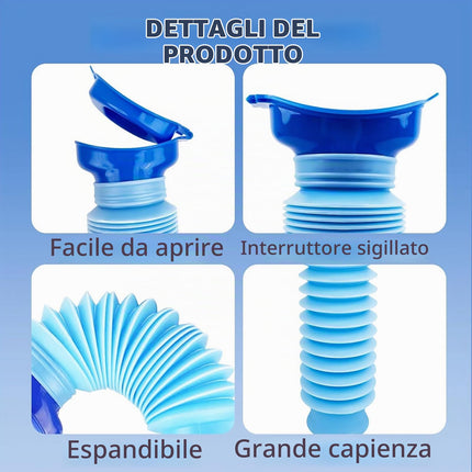Lepidi Orinatoio d'emergenza, Orinatoio di Emergenza per Bambini e Adulti, Maschile e Femminile, Orinatoio di Emergenza Riutilizzabile, per Viaggi, Campeggio, Escursionismo, Ingorgo e Coda