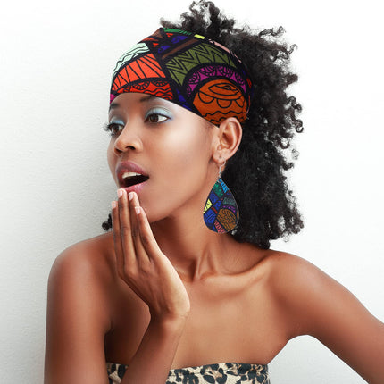 Willbond Set di Orecchini da Donna in Finta Pelle Africana
