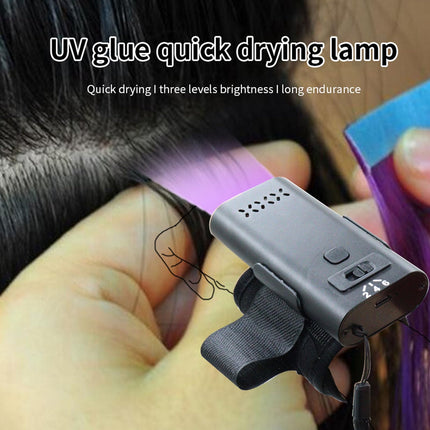 Lampada Extension Capelli a LED UV V Light Portatile per Incollare Capelli a Polimerizzazione Rapida