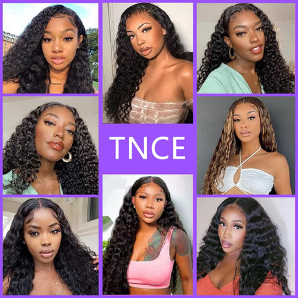 4x4 HD Transparenza Svizzera Lace Chiusura Capelli Umani Brasilegni Onda Profonda Ricci Colore Naturale (16 pollici)