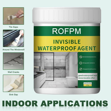 Sigillante Impermeabile Trasparente, Emulsione Isolante 300 g, Agente di Rivestimento Invisibile per Bagno, Piastrelle, Pareti e Tetto