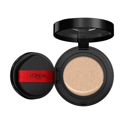 L'Oréal Paris Fondotinta Cushion, Per Tutti i Tipi di Pelle, Tenuta 24H, Pelle Uniforme e Senza Imperfezioni, Formula Leggera e Traspirante, Infaillible Air Wear Cushion, Tonalità: 120, 11 g