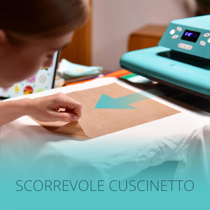 LOKLIK - Pressa Termica Automatica per Personalizzare Magliette, Maglioni, Coperte, Asciugamani, Borse e Altri Tessuti Pressa Riscaldante Compatta Termoadesiva Stampa Tessile (Blu)