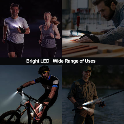 BIIB Regalo Uomo, Guanti LED con Luce, Gadget Utili per Pesca e Campeggio
